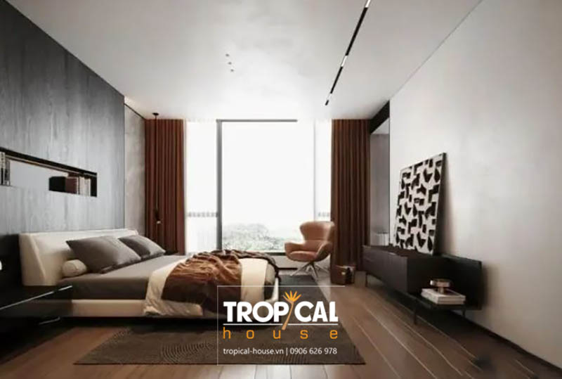 Thiết kế nội thất nh&agrave; phố 4 tầng hiện đại 360m2