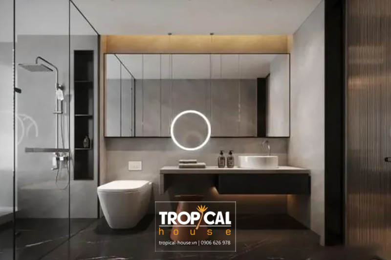 Thiết kế nội thất nh&agrave; phố 4 tầng hiện đại 360m2