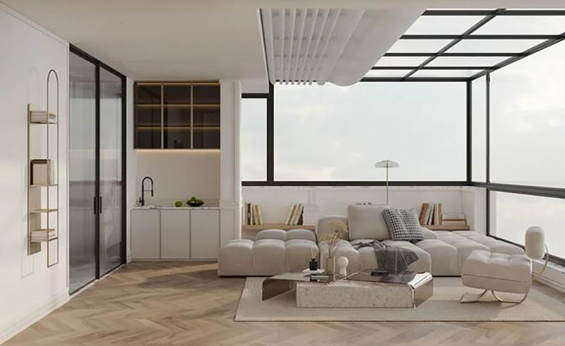 Nh&agrave; phố t&acirc;n cổ điển 4 tầng diện t&iacute;ch 181m2