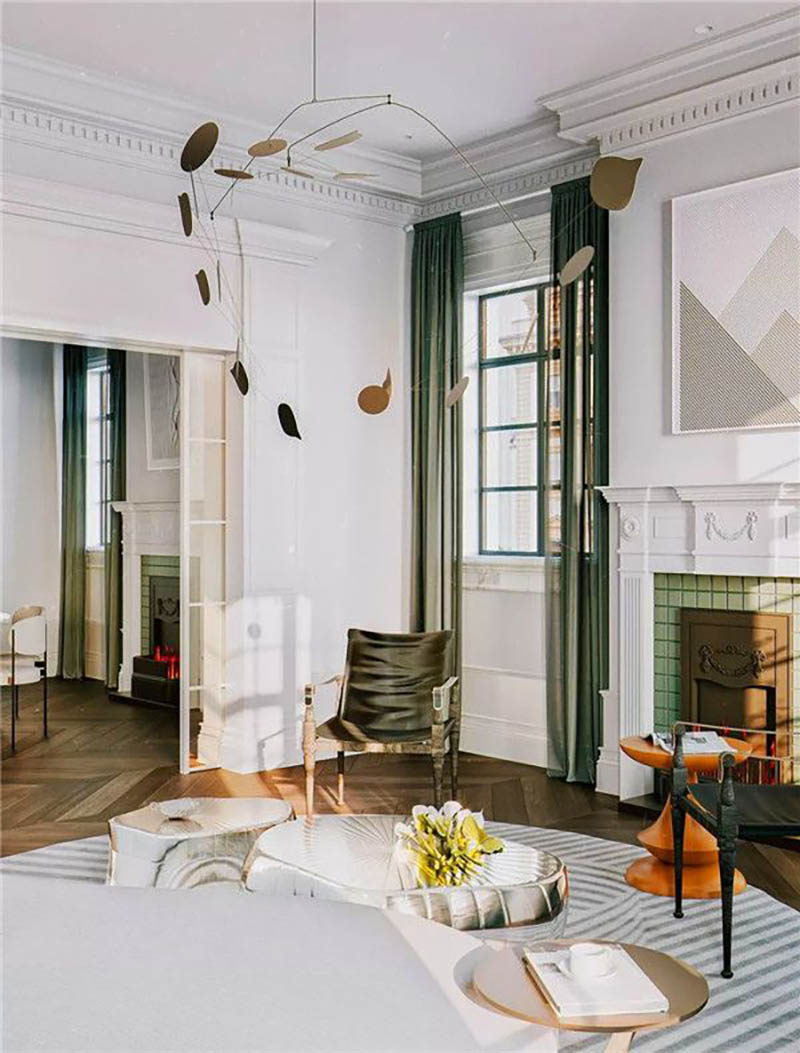 Nh&agrave; phố t&acirc;n cổ điển phong c&aacute;ch Mỹ