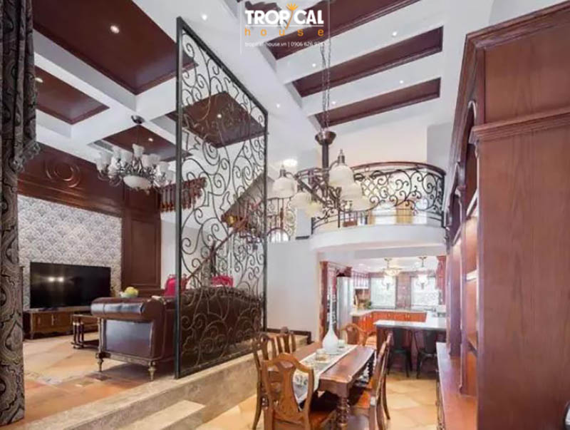 Nh&agrave; phố t&acirc;n cổ điển 3 tầng diện t&iacute;ch 280m2