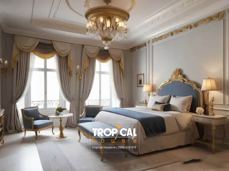Mẫu thiết kế nội thất nh&agrave; phố t&acirc;n cổ điển