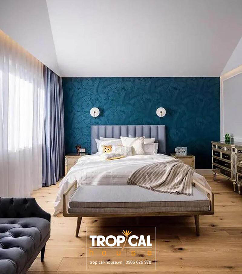 Ph&ograve;ng ngủ của nội thất nh&agrave; phố 4 tầng phong c&aacute;ch đại ch&uacute;ng