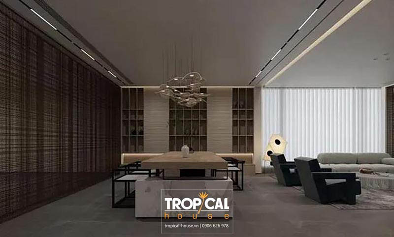 Thiết kế nội thất nh&agrave; phố 4 tầng phong c&aacute;ch hiện đại