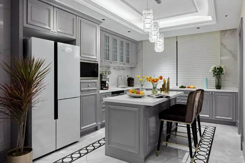 Nội thất nh&agrave; phố phong c&aacute;ch Mỹ hiện đại rộng 250m2