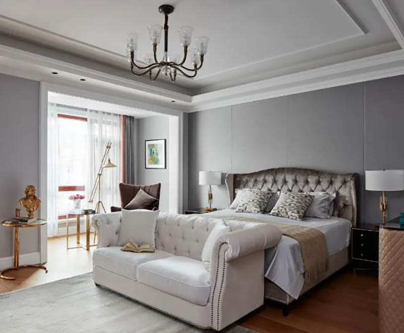 Nội thất nh&agrave; phố phong c&aacute;ch Mỹ hiện đại rộng 250m2