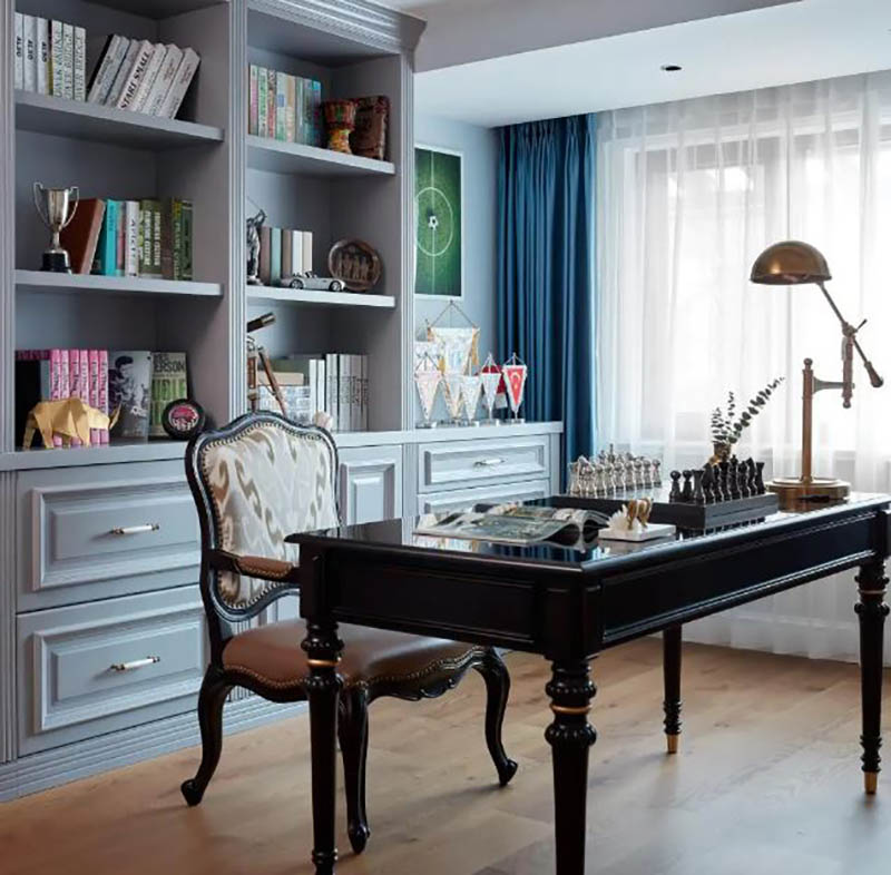 Nội thất nh&agrave; phố phong c&aacute;ch Mỹ hiện đại rộng 250m2