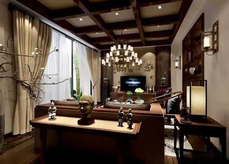 Mẫu nh&agrave; phố phong c&aacute;ch Indochine 2 tầng diện t&iacute;ch 225m2