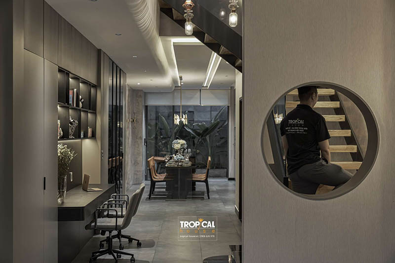 Mẫu thi c&ocirc;ng nội thất nh&agrave; phố 4 tầng hiện đại tinh tế