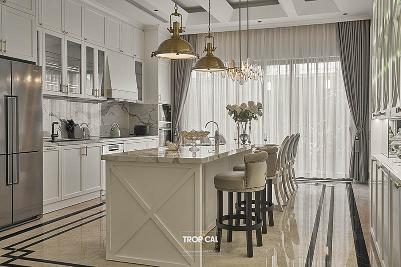 Mẫu thi c&ocirc;ng nội thất nh&agrave; phố 5 tầng của Anh Nh&acirc;n Cityland