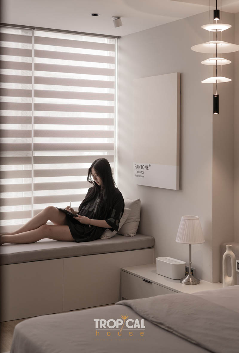 Mẫu thi c&ocirc;ng nội thất nh&agrave; phố 2 tầng đơn giản, tối giản