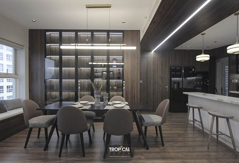 Mẫu thi c&ocirc;ng nội thất nh&agrave; phố bằng gỗ đẳng cấp ở T&acirc;n B&igrave;nh