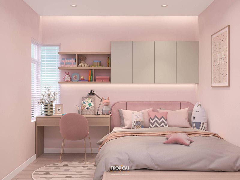 Thiết kế nội thất ph&ograve;ng ngủ căn hộ S&agrave;i G&ograve;n Pearl của chị Thảo