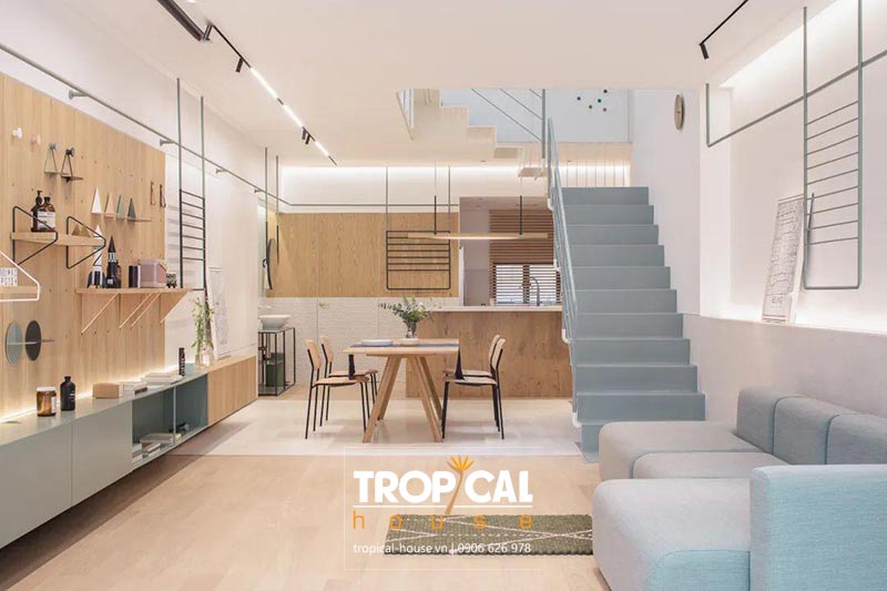  Bố tr&iacute; ph&ograve;ng kh&aacute;ch trong phong thủy thiết kế nội thất nh&agrave; phố