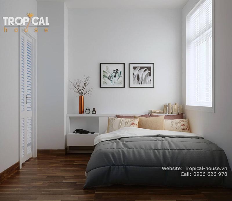 Mẫu thiết kế nội thất nh&agrave; phố 2 tầng quận 3