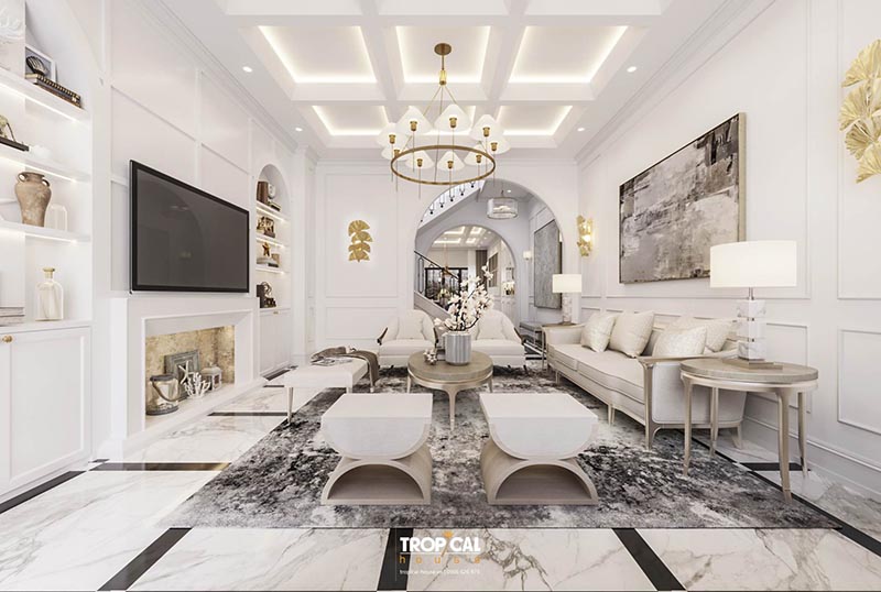 Mẫu thiết kế nội thất nh&agrave; phố b&aacute;n cổ điển - Mr.Nh&acirc;n, G&ograve; Vấp