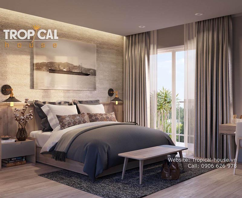 Mẫu thiết kế nội thất nh&agrave; phố phong c&aacute;ch Scandinavia 5m x 15m