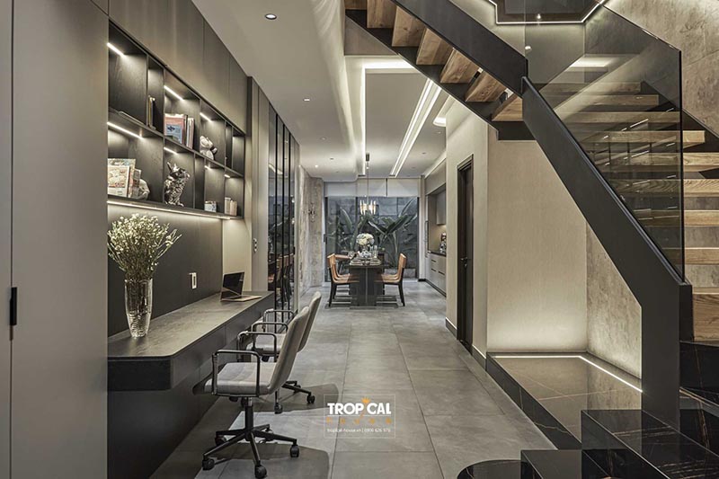 Thiết kế nội thất nh&agrave; phố đậm chất văn h&oacute;a Việt Nam