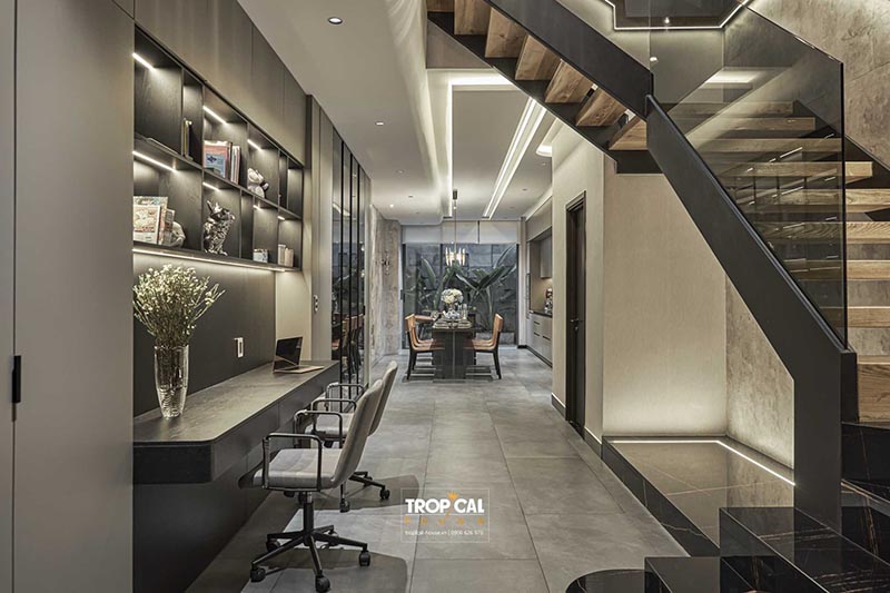 Thiết kế nội thất nh&agrave; phố chị Hoa ở Thủ Đức