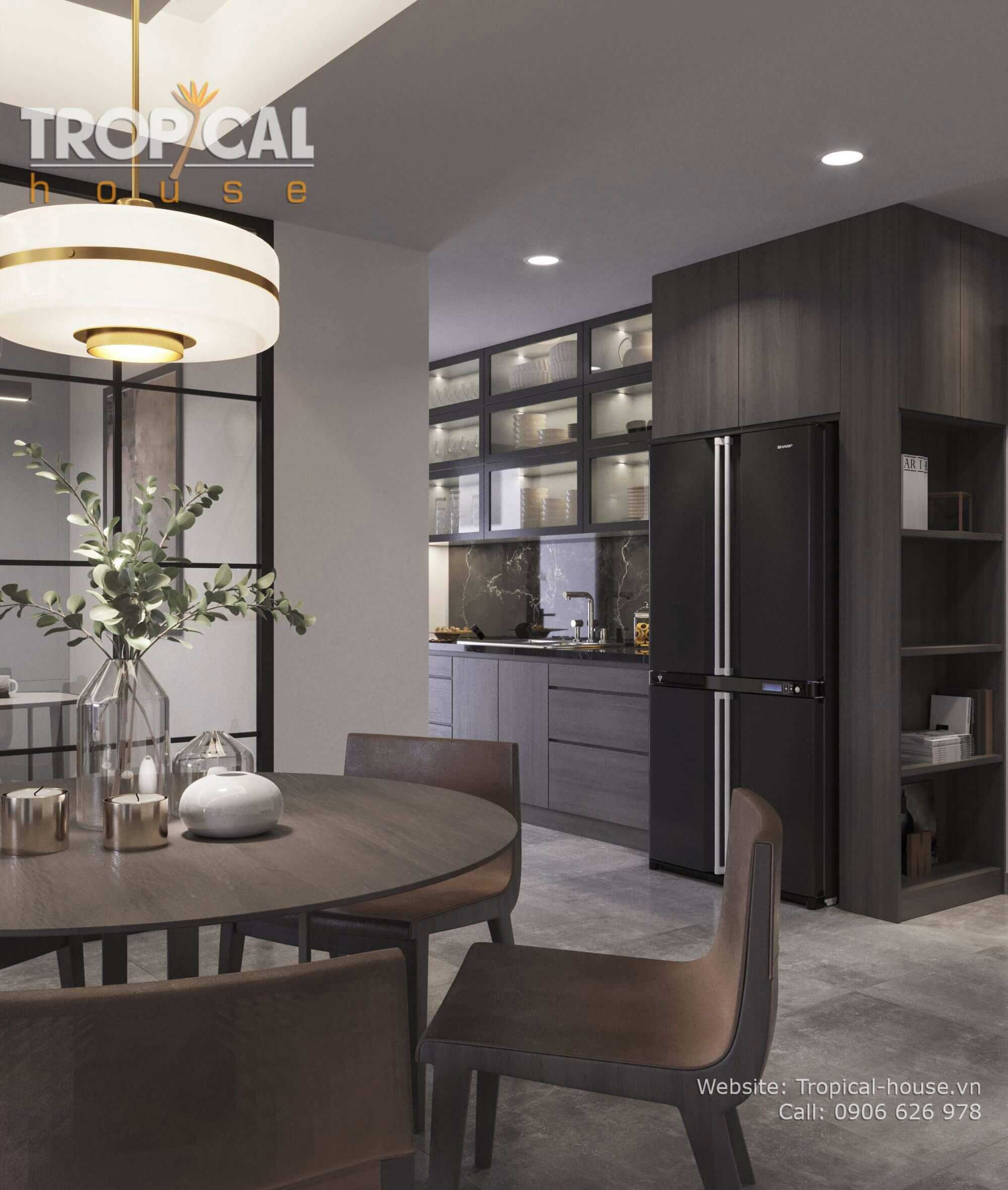 Thiết kế nội thất chung cư Hà Đô với phong cách tối giản mà sang trọng