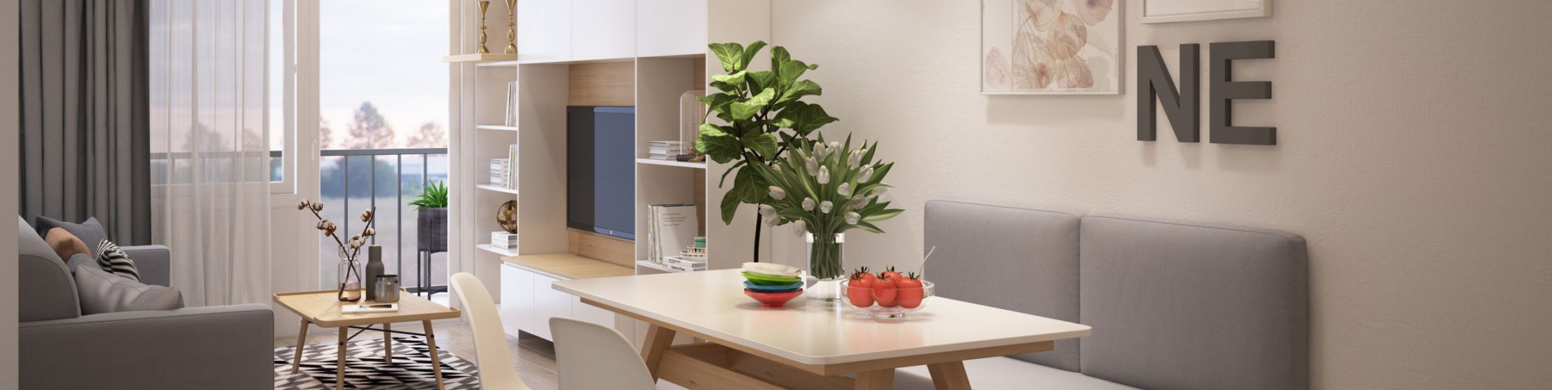 Thiết kế nội thất chung cư Moscow Tower - 2 phòng ngủ