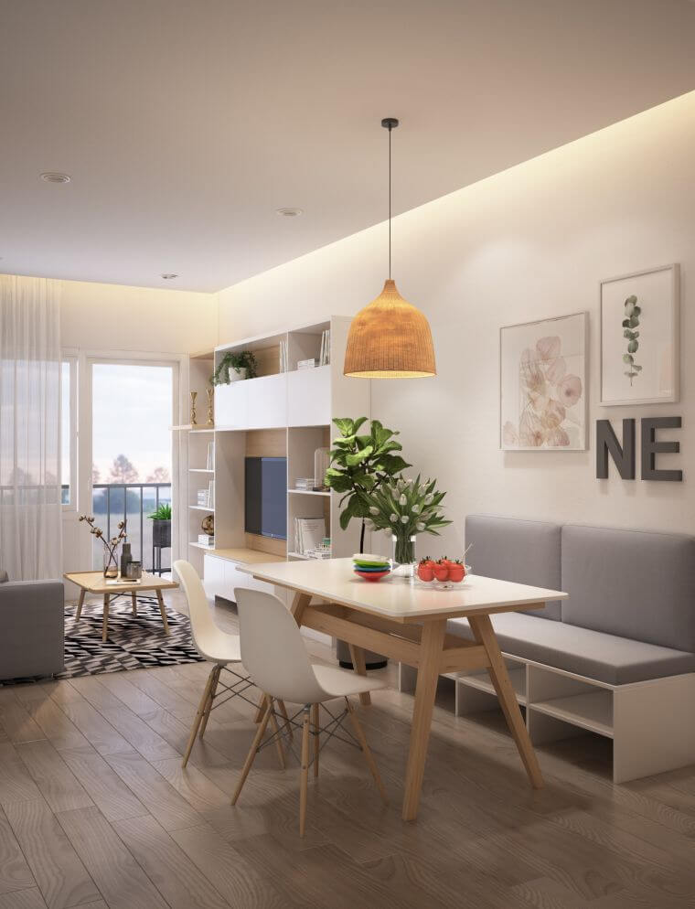 THIẾT KẾ THI CÔNG NỘI THẤT CHUNG CƯ MOSCOW TOWER - 2 PHÒNG NGỦ