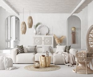 Ba nội thất với phong cách mộc mạc dân tộc