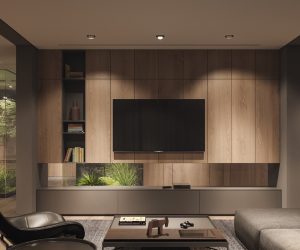 Căn hộ thiết kế với không gian xanh trong nhà và vật liệu tự nhiên