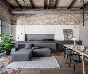 Căn hộ hiện đại nằm trong một tòa nhà cổ