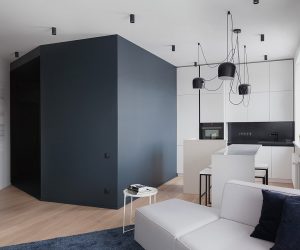 Một căn hộ với thiết kế hình học phức tạp